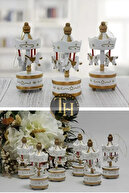 مجموعه سفید مینی چرخ فلک 6 زیور آلات دست ساز دلتنگ-thumb