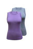 Purple, Gray Melange