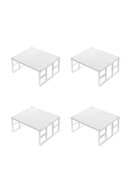 4 قطعه قفسه قفسه قفسه قفسه کابینت داخلی قفسه قفسه فلزی-thumb