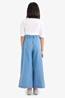 Girl Culotte Wide Paça Jean Trousers D7102A825SM-thumb
