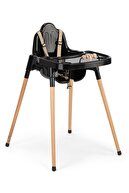 TinyCare Woodie Ahşap Ayaklı Minderli Oyuncaklı Mama Sandalyesi