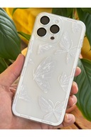 Apple iPhone 11 Pro Max Case طراحی شده با طرح محافظت از دوربین شفاف پروانه ای نرم سیلیکون-thumb