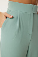 شلوار کمر با شلوار گاه به گاه palazzo آب سبز LRV0003 تماس بگیرید-thumb