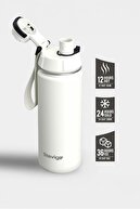 1 دست نشت ضد آب فلزی ترموس 500 میلی لیتر ستاره سفید ST -20-thumb