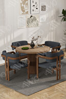 Maple Table Chair Coffee Fabric Anthracite Grey