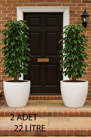 2 Pieces No 5 White