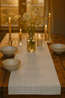Cream White Houndstooth