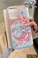 Pink Fish Vortex Pattern Hologram Imd Case