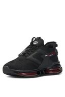 کفش ورزشی مردانه کتانی قرمز مشکی - کفش ارتوپدی کشباف زیره بادکنکی-thumb