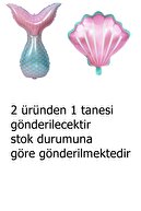 ست بادکنک فلزی مفهومی پری دریایی-thumb