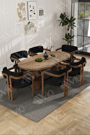 Maple Table Chair Coffee Fabric Black