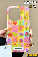 Grilled Flower Pattern Spring Themed Imd Case