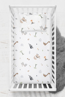 ست ملحفه 100% پنبه Ranforce - تخت پارک دایناسور 70x120 35x45-thumb