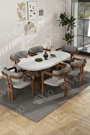 White Table Chair Coffee Fabric Grey