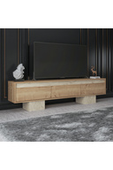 Oak & Travertine