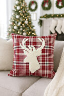 Deer Red Plaid
