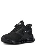 کفش ورزشی کتانی مشکی مردانه - کفش ارتوپدی بافتنی با بالون-thumb