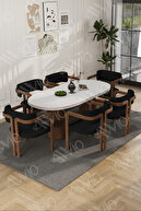 White Table Chair Coffee Fabric Black