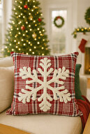 Snowflake Plaid Red