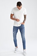 Defacto Skinny Comfort Fit Normal Bel Dar Paça Jean Pantolon