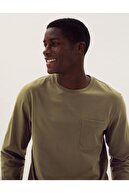 Marks & Spencer Saf Pamuklu Uzun Kollu T-shirt