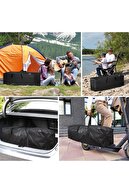 کیف حمل، ورزشی بادوام، کیف تجهیزات کمپینگ، کیف نگهداری، چمدان، اندازه کوچک 55 لیتری - مشکی-thumb