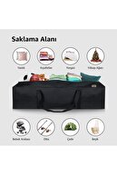 کیف حمل، ورزشی بادوام، کیف تجهیزات کمپینگ، کیف نگهداری، چمدان، اندازه کوچک 55 لیتری - مشکی-thumb