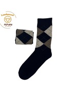 NAVY BLUE-BEIGE-BROWN