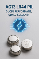 10 قطعه AG13/LR44/A76/357A باطری دکمه ای 1.5 ولتی ساعت لیزر اسباب بازی باتری قلیایی-thumb