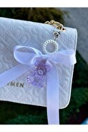 Purple BEAR BAG ORNAMENT
