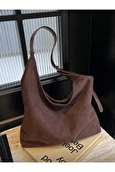 Brown Suede Zippered