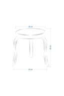 چهارپایه آشپزخانه-بالکن از پارچه طبیعی Ege Teddy (6 عدد)-thumb