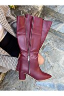 BURGUNDY LEATHER