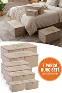 ست کیف های 2 مگا 3 بزرگ 2 کوچک بژ-thumb