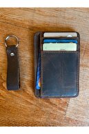 جا کارتی شیکاگو دو طرفه 8+1 چرم واقعی (همراه با هدیه جاکلیدی)-thumb