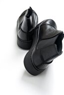 luvishoes 110 Siyah Deri Kadın Sneakers