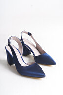 Navy Blue Satin