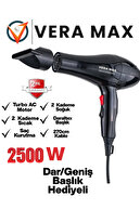 سشوار چند منظوره پرو ارگونومیک 2500 وات + شانه سشوار + سشوار با هدیه کلاهک-thumb