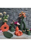 TILE ORANGE DEEP GREEN