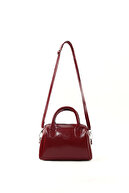 Wrinkled Textured Claret Red