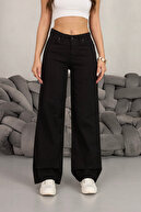 شلوار پالاسو گشاد مشکی زنانه-thumb