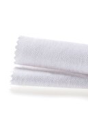 پرده بک دراپ تک ارسی سفید برفی پلیسه دار فوق جلو با بافت مخملی-thumb