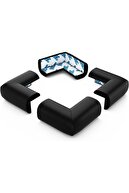 4 عدد کوسن محافظ گوشه میز لاستیکی خالص محافظ گوشه میز قهوه خوری محافظ گوشه کودک محافظ ایمنی کودک-thumb