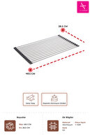 قفسه آشپزخانه تاشو دستشویی Primanova - خاکستری-thumb