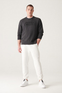 مردانه نخودی Basic Cotton 2 thread Jogger E003403-thumb