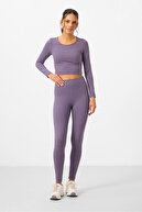 Eflatun فaق Belnd آستین بلند Slim Fit Ball Ball Ball Female Team Team - 95286-thumb