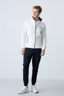 Ecru/dark blue