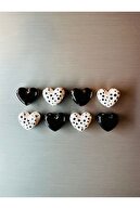 مگنت - مگنت یخچال - زیور آلات یخچال - مگنت 8 قلب - هدیه روز ولنتاین-thumb