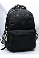 2200 کیسه مدرسه پارچه ای مقاوم در برابر آب سیاه کوله پشتی مدرسه یونیکس-thumb