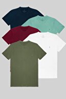 Navy Blue-Cagla-Claret Red-White-Khaki